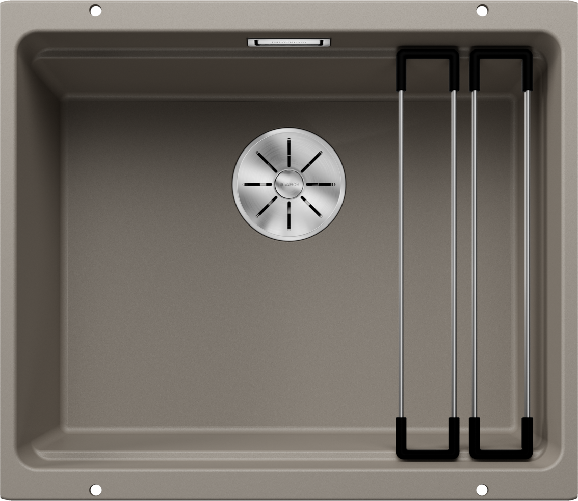 Chiuveta de bucatarie Etagon 500 522234, silgranit Trufe, 530 x 460 mm, Blanco